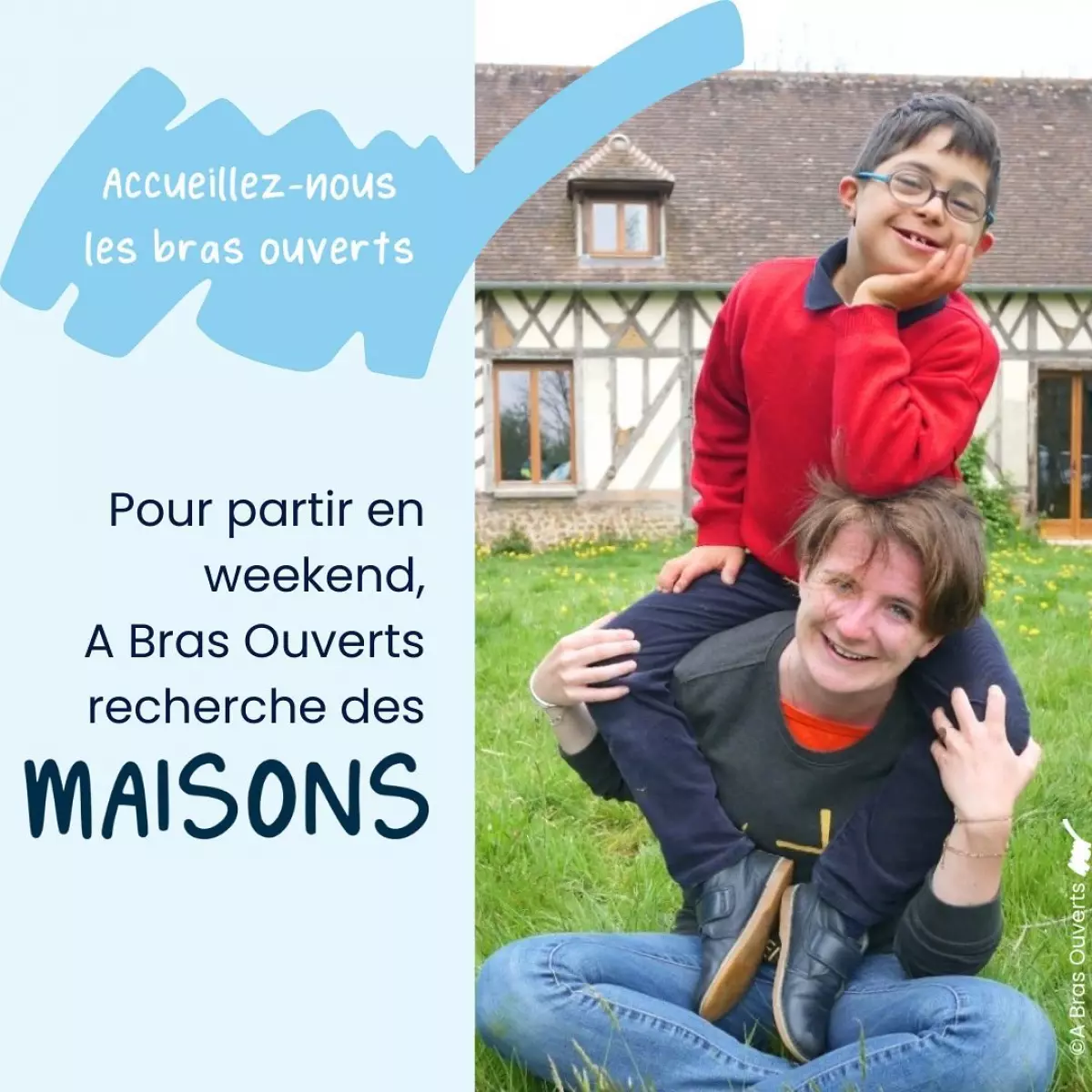 « Pas de pierre...pas de maison, pas de maison...pas de week-end ABO ! »🏡 Chers amis, A Bras Ouverts recherche de toute urgence...