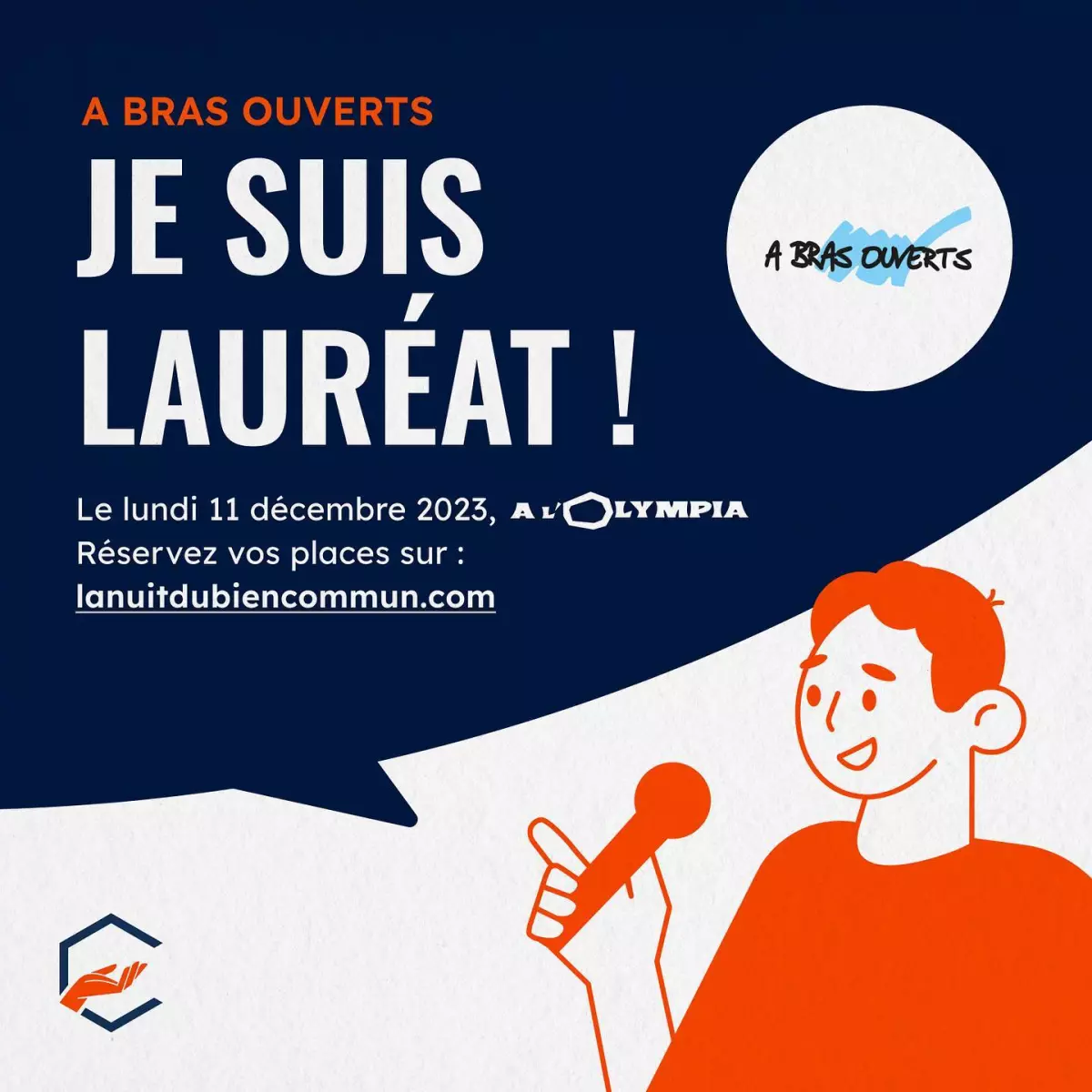 📣 Chers amis, grande joie de vous annoncer qu’A Bras Ouverts est lauréat de @lanuitdubiencommun de Paris et Bordeaux. 👉...