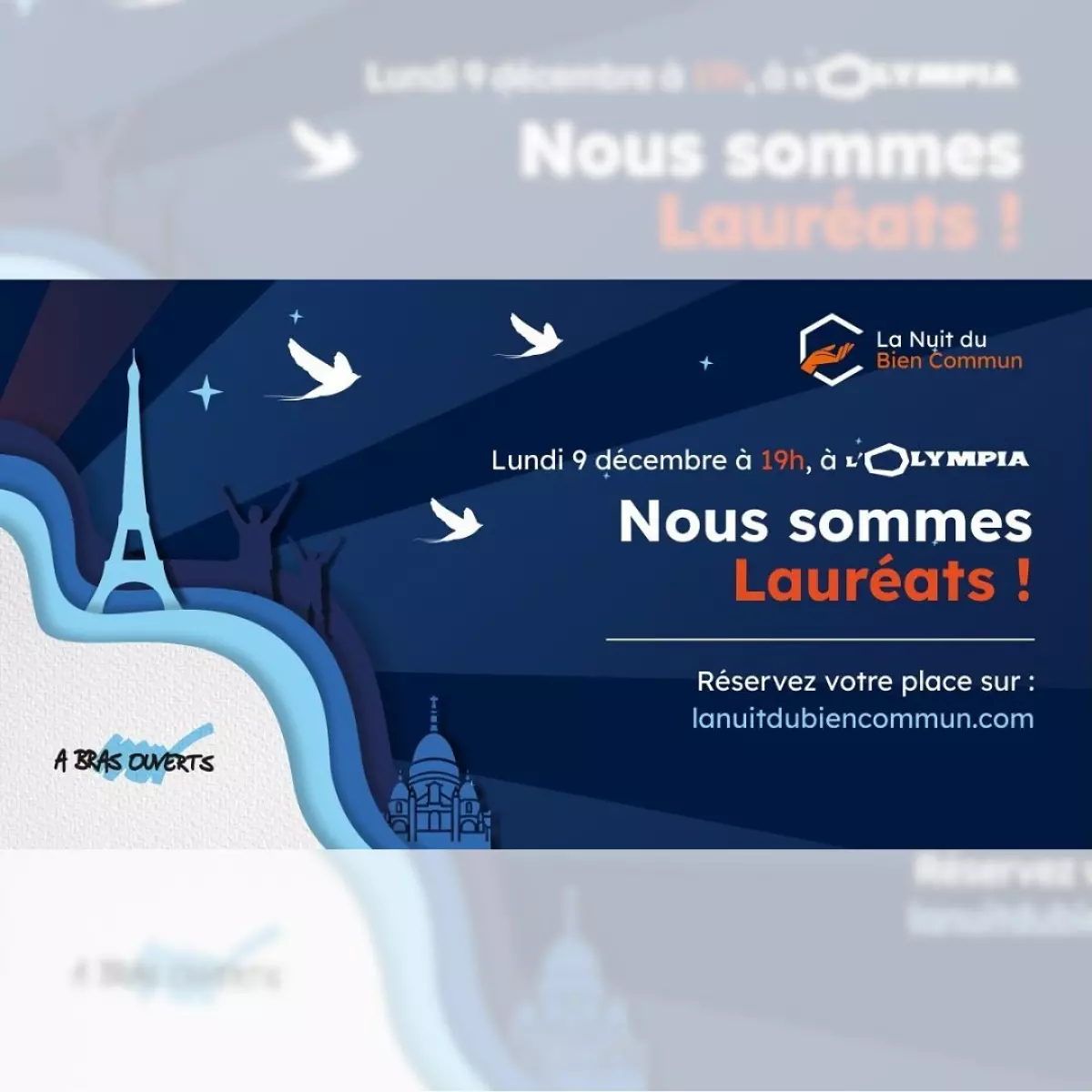 Ce soir c’est le grand soir : on va enflammer l’Olympia !! 🔥Et lever des dons lors de @lanuitdubiencommun , pour permettre...